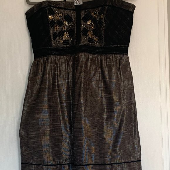 Embellished Strapless Party Dress - Picture 2 of 4